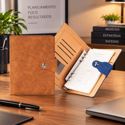 Caderno Fichário PU Personalizado